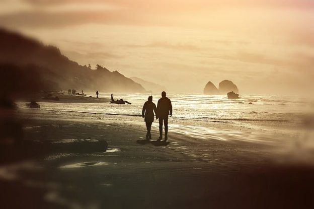 couple sur la plage